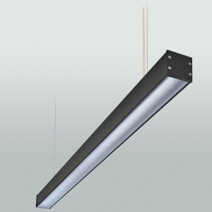 LED-Arbeitsplatz-Pendelleuchte; 1400mm; direkt strahlend; schwarz; DALI 2
